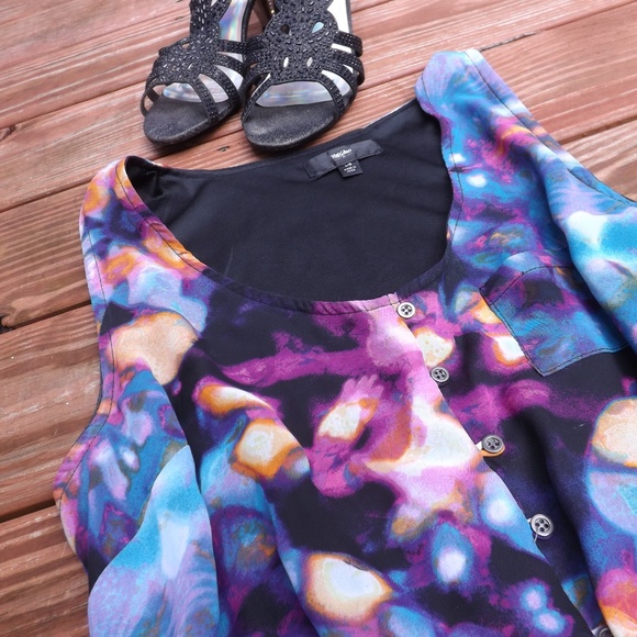 Mossimo Hi Lo Water Color Dress - Picture 5 of 7